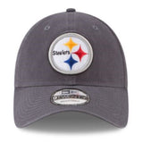 New Era NFL Pittsburgh Steelers 9TWENTY Core Classic 2.0 Adjustable Cap - Graphite
