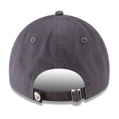 New Era NFL Pittsburgh Steelers 9TWENTY Core Classic 2.0 Adjustable Cap - Graphite