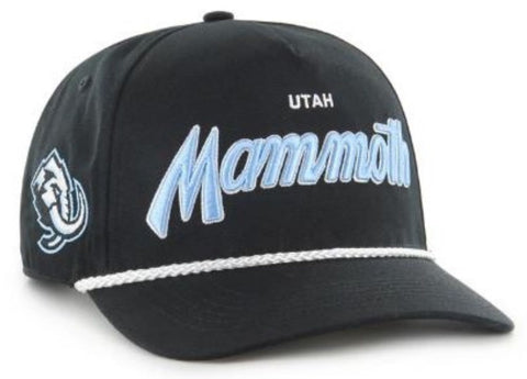 47 NHL Utah Mammoth Crosstown Script Hitch Adjustable Snapback - Black