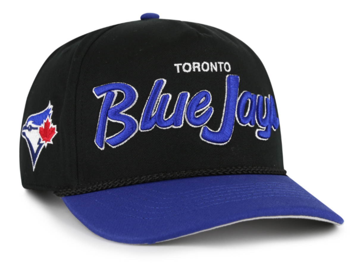 '47 MLB Toronto Blue Jays Crosstown Script TT Hitch Adjustable Hat - Black/Blue
