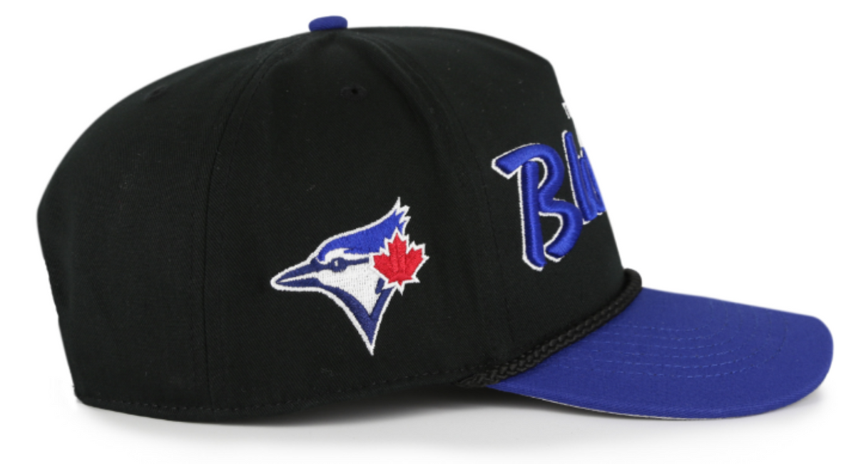 '47 MLB Toronto Blue Jays Crosstown Script TT Hitch Adjustable Hat - Black/Blue