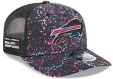 New Era NFL Buffalo Bills 2025 Crucial Catch 9SEVENTY Stretch-Snap Trucker Adjustable Hat - Black (Copy)