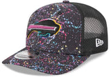 New Era NFL Buffalo Bills 2025 Crucial Catch 9SEVENTY Stretch-Snap Trucker Adjustable Hat - Black (Copy)