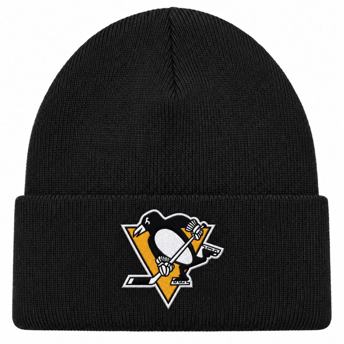 American Needle NHL Replica Cuffed Knit Hat - Black