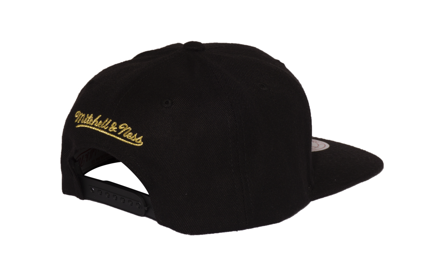 Men's Toronto Raptors Mitchell & Ness NBA Split Crown Snapback Hat Black