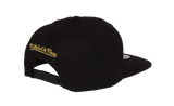 Men's Toronto Raptors Mitchell & Ness NBA Split Crown Snapback Hat Black