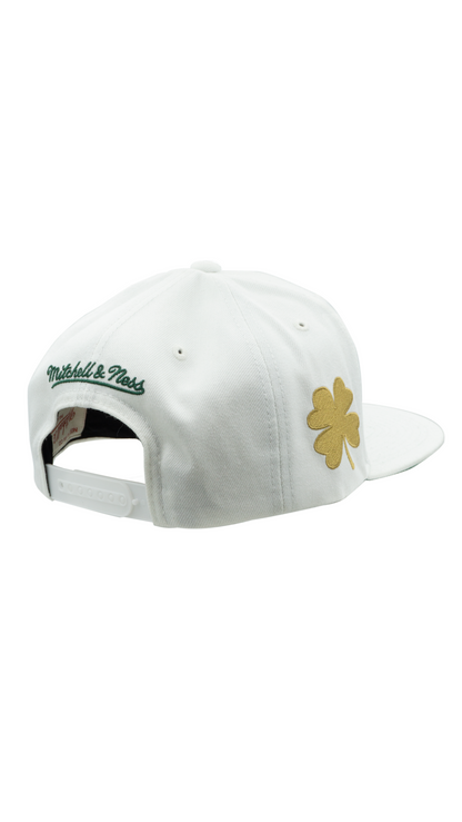 Edmonton Oilers Mitchell & Ness St. Patrick's Day White Riverdance Snapback Hat - White