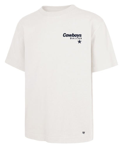 '47 NFL Dallas Cowboys Men's Lateral Foundation Sandstone Tee - White