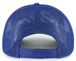 '47 NHL Edmonton Oilers Double Header Rope Mesh Adjustable Snapback Hat - Blue