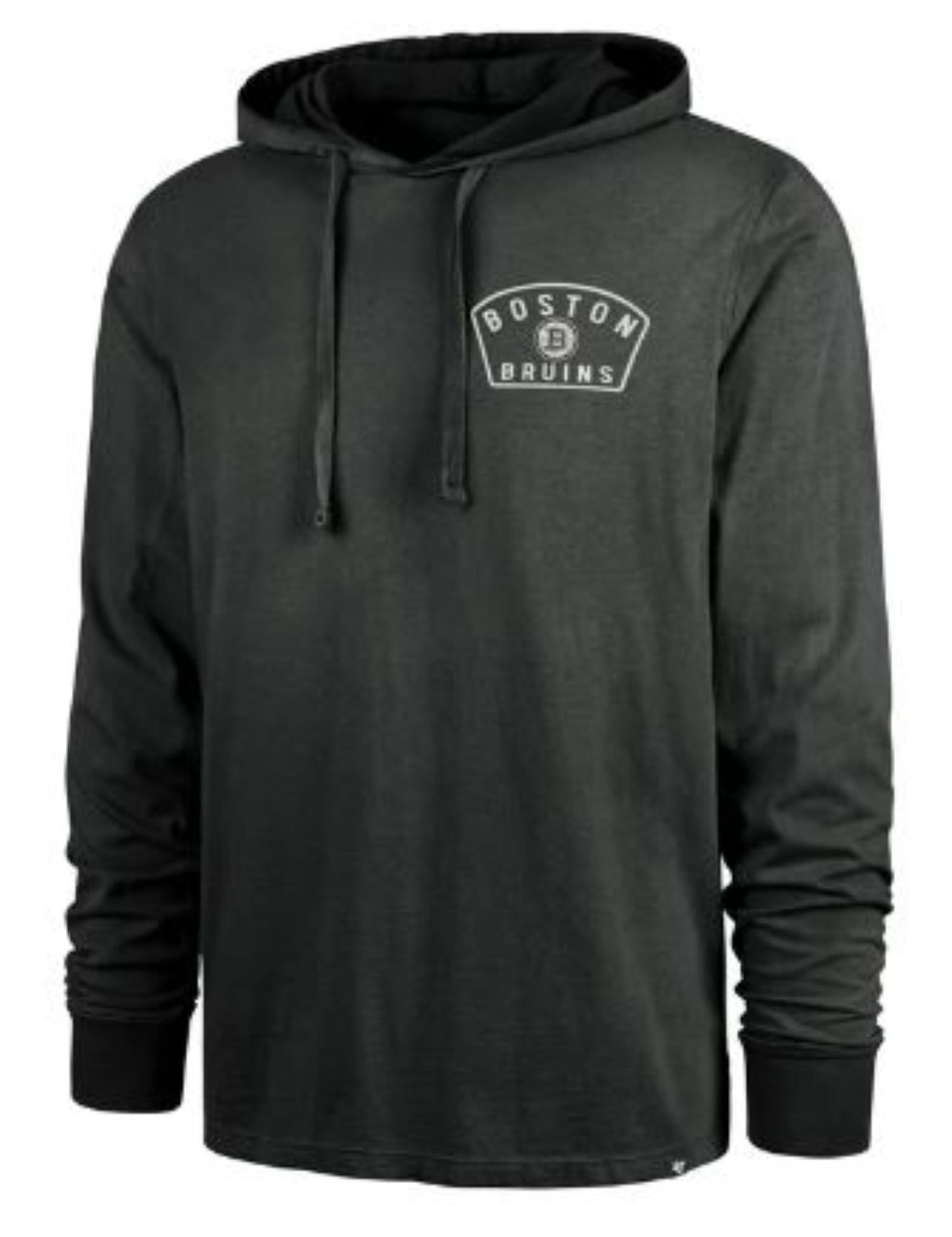 '47 Boston Bruins Dusted Overhand River Jersey Hoodie - Black