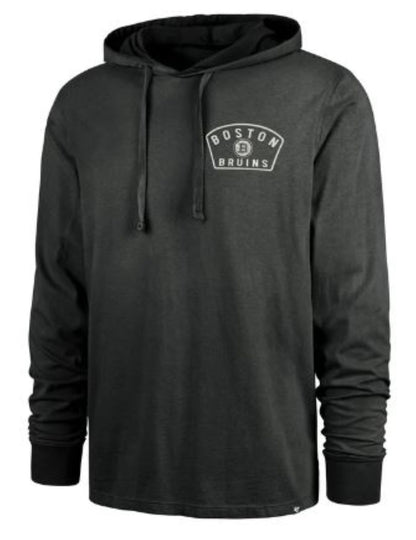 '47 Boston Bruins Dusted Overhand River Jersey Hoodie - Black