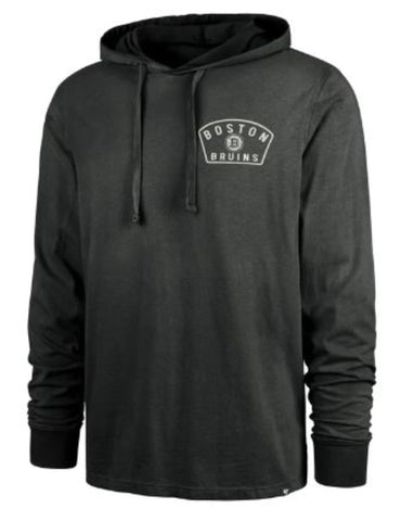 '47 Boston Bruins Dusted Overhand River Jersey Hoodie - Black