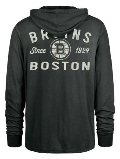 '47 Boston Bruins Dusted Overhand River Jersey Hoodie - Black
