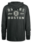 '47 Boston Bruins Dusted Overhand River Jersey Hoodie - Black
