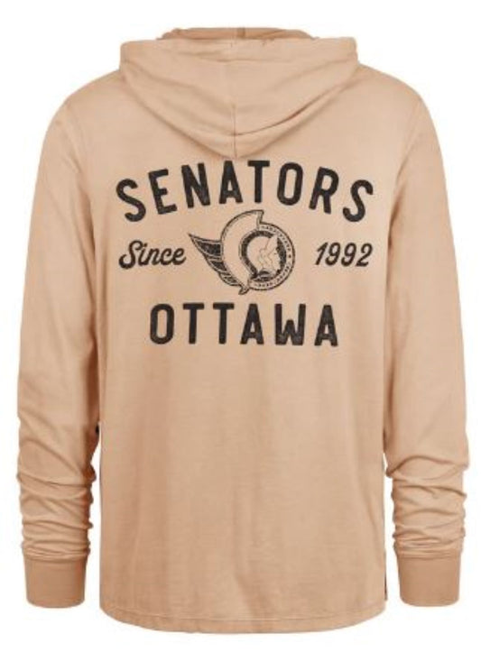 '47 Ottawa Senators Dusted Overhand River Jersey Hoodie - Red