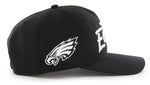 47 NFL Philadelphia Eagles Attitude Hitch Adjustable Snapback - Black