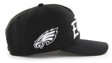 47 NFL Philadelphia Eagles Attitude Hitch Adjustable Snapback - Black