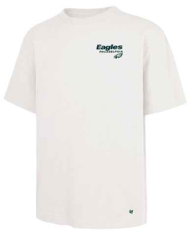 '47 NFL Philadelphia Eagles Men's Lateral Foundation Sandstone Tee - White