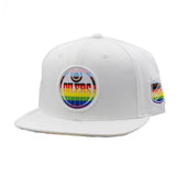Edmonton Oilers Mitchell & Ness Pride White Snapback Hat