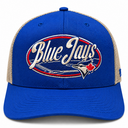 '47 MLB Toronto Blue Jays Enfield Mesh Adjustable Trucker Hat - Blue/White