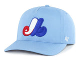 '47 MLB Montreal Expos Cooperstown Hitch Snapback Cap - Light Blue