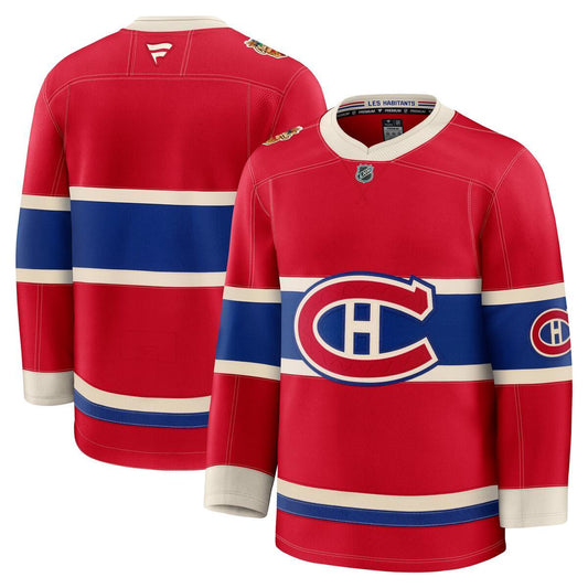 Fanatics NHL Montreal Canadiens 2026 Premium Heritage Classic Blank Jersey - Red