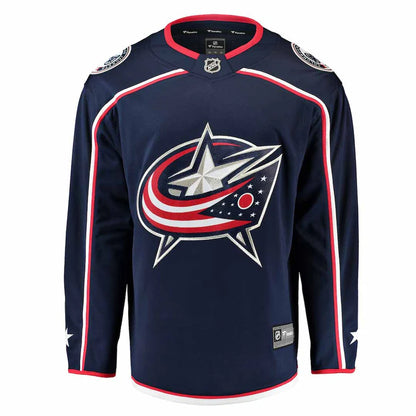 NHL Youth Columbus Blue Jackets Blank Replica Jersey - Navy