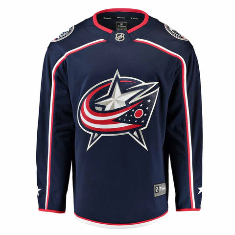 NHL Youth Columbus Blue Jackets Blank Replica Jersey - Navy