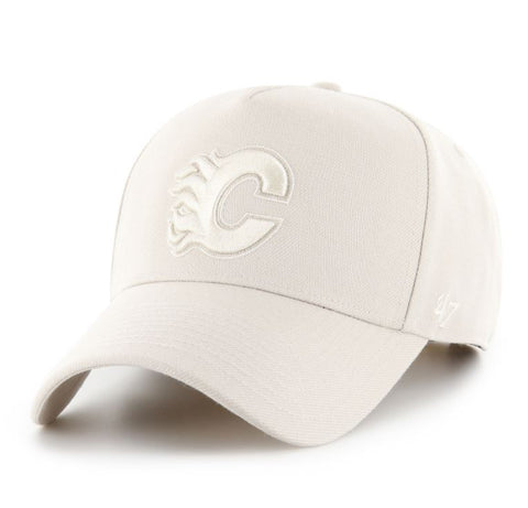 47 NHL Calgary Flames Ghost Ballpark Offside DT Adjustable Hat - Beige