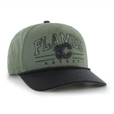 47 NHL Calgary Flames Roscoe Rope Option TT Hitch Snapback Hat - Green/Black