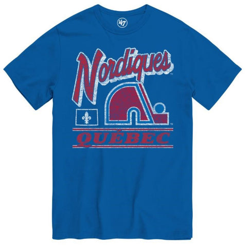 '47 NHL Quebec Nordiques Fly By Tee - Blue