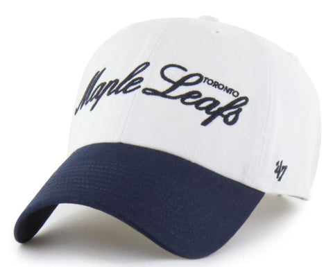 '47 NHL Toronto Maple Leafs Foundational TT Clean Up Hat - White/Navy