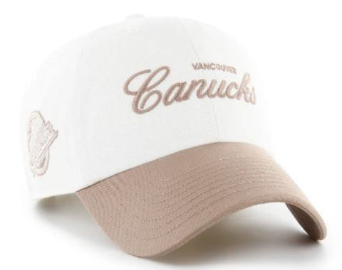'47 NHL Vancouver Canucks Foundational TT Clean Up Hat - White/Tan