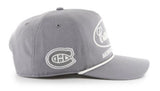 '47 NHL Montreal Canadiens Foundational Hitch RF Adjustable Snapback Hat - Grey