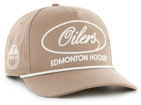 '47 NHL Edmonton Oilers Foundational Hitch RF Adjustable Snapback Hat - Khaki