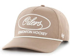 '47 NHL Edmonton Oilers Foundational Hitch RF Adjustable Snapback Hat - Khaki