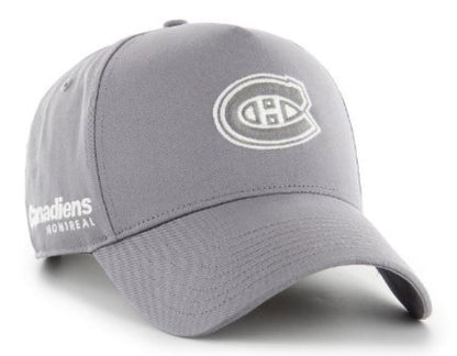Gray cap with Montreal Canadiens logo on a white background
