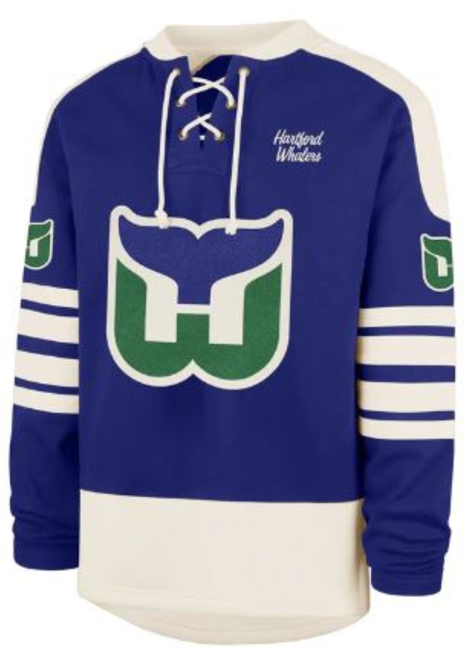 '47 NHL Hartford Whalers Golden Age Sweep Check Eternal Lacer Fleece H ...