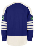'47 NHL Hartford Whalers Golden Age Sweep Check Eternal Lacer Fleece Hoodie - Blue/White