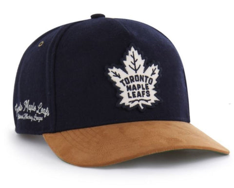 '47 NHL Toronto Maple Leafs Golden Age TT Hitch Snapback Hat - Black