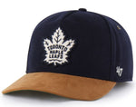 '47 NHL Toronto Maple Leafs Golden Age TT Hitch Snapback Hat - Black