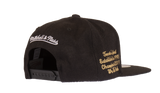 Men's Mitchell & Ness Toronto Raptors Black & Gold Graduation Snapback