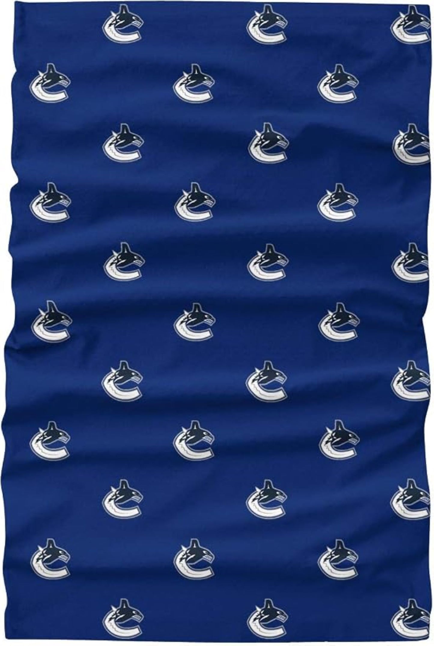 FOCO Vancouver Canucks NHL Mini Print Logo Gaiter Scarf, Large (SVNHCBBLPRFC)