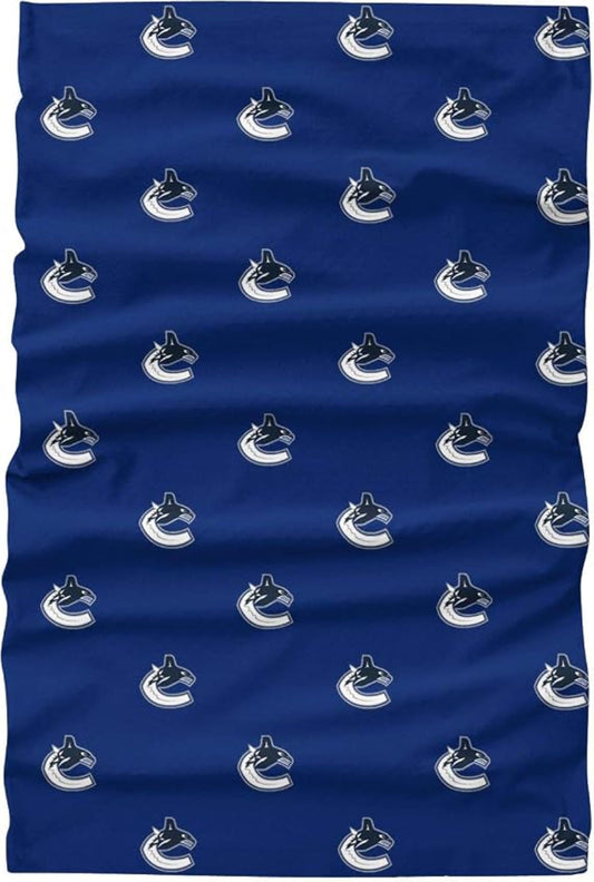 FOCO Vancouver Canucks NHL Mini Print Logo Gaiter Scarf, Large (SVNHCBBLPRFC)