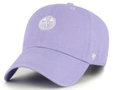 47 NHL Womens Edmonton Oilers Gelato Base Runner Ballpark Clean Up Adjustable Hat - Lavender