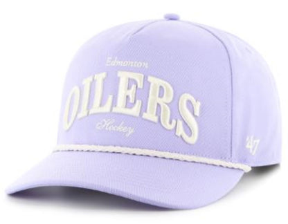 '47 NHL Edmonton Oilers Women's Gelato Hitch Rope Adjustable Hat - Purple