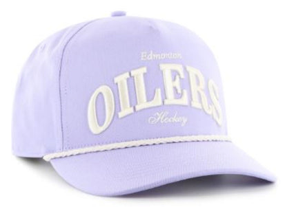 '47 NHL Edmonton Oilers Women's Gelato Hitch Rope Adjustable Hat - Purple