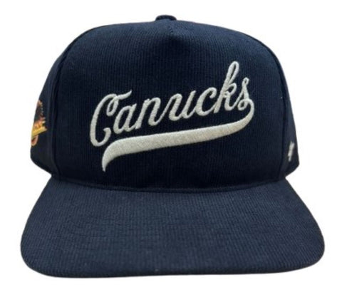 47 NHL Vancouver Canucks Golden Age Cord Hitch RF Adjustable Hat - Black