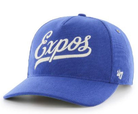 47 MLB Montreal Expos Golden Age Cord Hitch RF Adjustable Hat - Blue