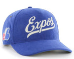47 MLB Montreal Expos Golden Age Cord Hitch RF Adjustable Hat - Blue